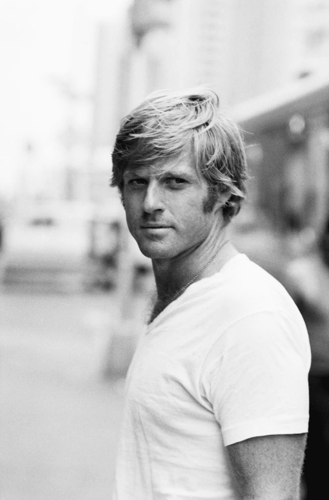 A young Redford exuding the charm and confidence that made him a star