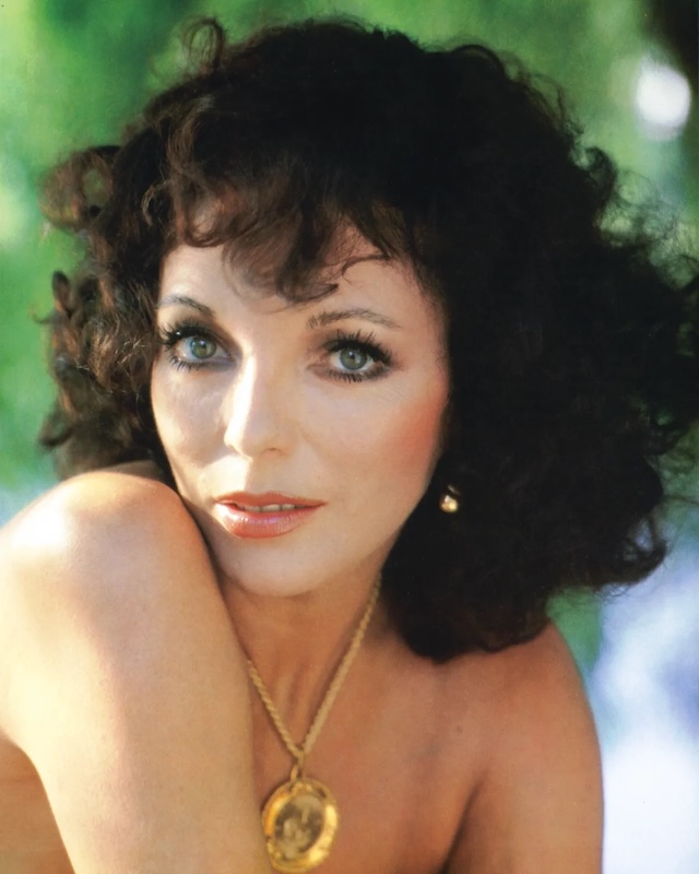 Joan Collins pictured on January 1, 1970