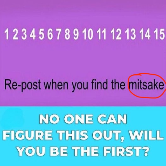 The mistake lies not in the numbers but in the text. Did you notice it before seeing the reveal?