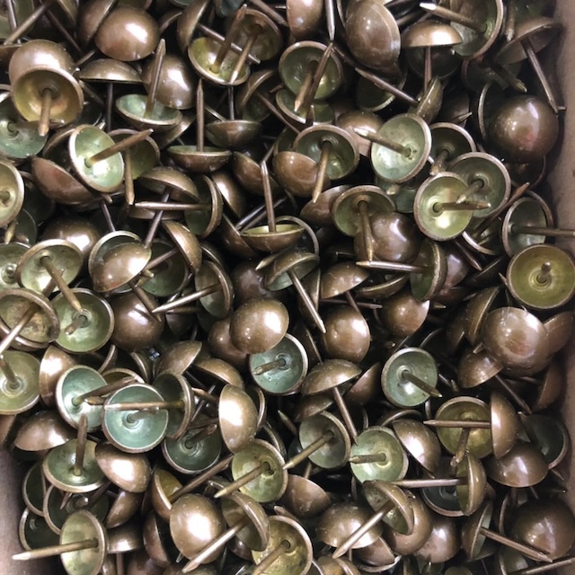 Remember these vintage furniture tacks? They may seem insignificant, but they played a crucial role in upholstery history!