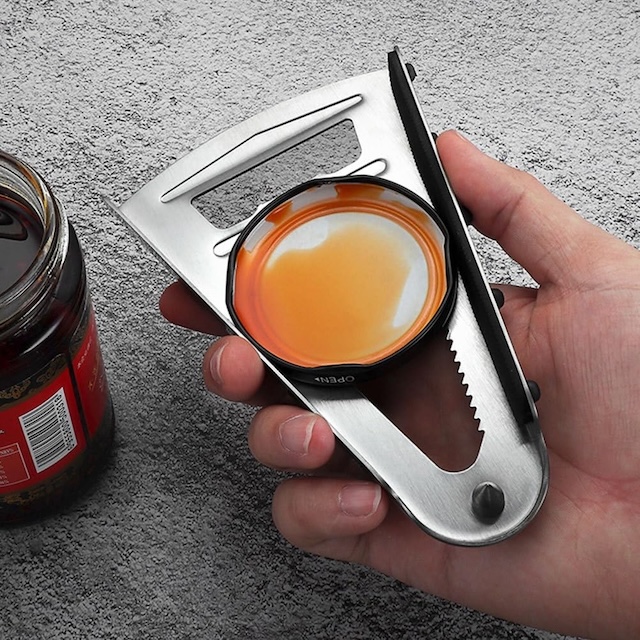 This sturdy jar opener makes opening lids a breeze with its strong grip and easy-to-use design, suitable for various jar sizes