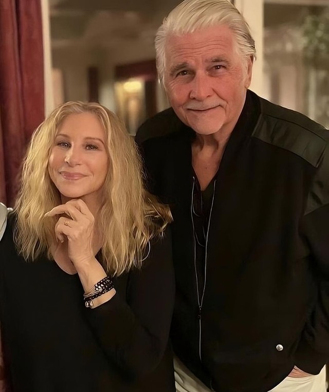 Barbra Streisand and James Brolin radiate warmth as a couple, showing the strength of their enduring bond.