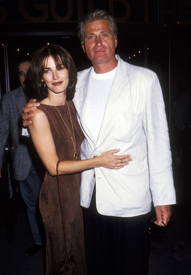 Kim Delaney and Joe Cortese Celebrate at the Premiere of Born to Run in Beverly Hills on July 22, 1993.