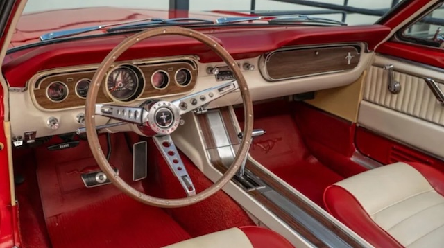 The impressive interior of the car, which makes it one of the most iconic vehicles of all time