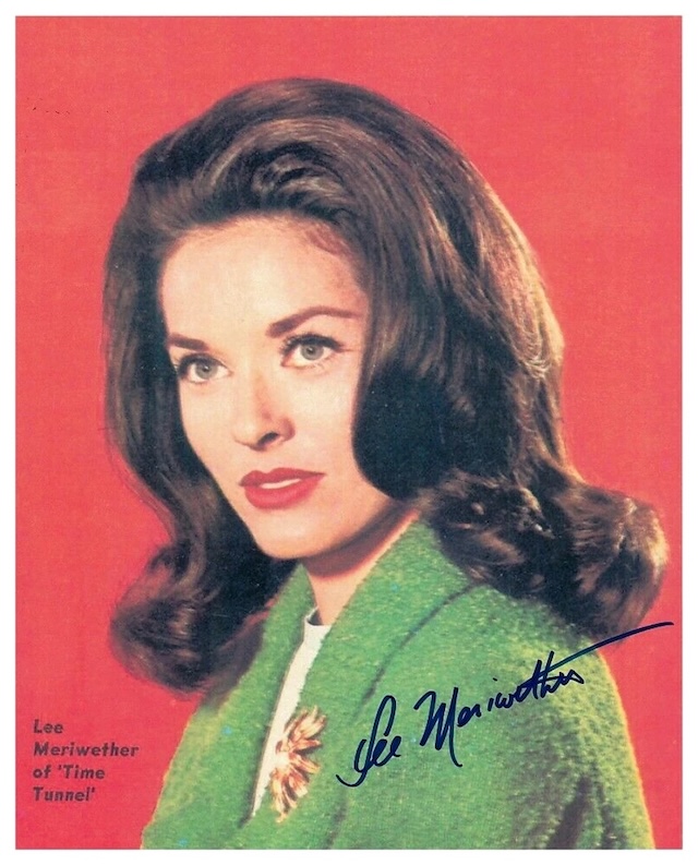  A striking portrait of Lee Meriwether, capturing her elegance and grace during her rise to fame