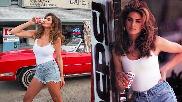 The legendary Pepsi commercial elevated Cindy's image to a global level