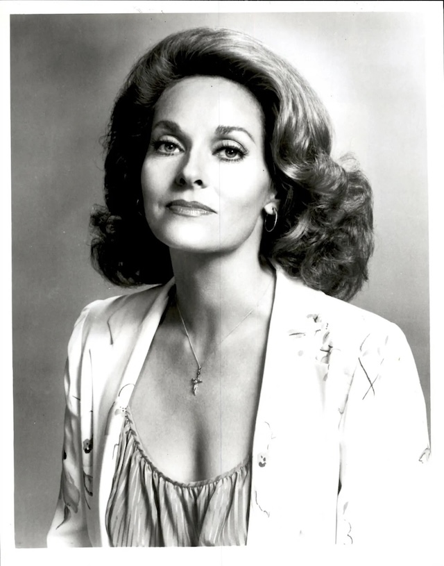 Lee Meriwether shines with classic glamour in this throwback, exuding vintage Hollywood allure