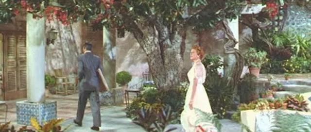 A romantic stroll as Cary Grant and Deborah Kerr bond at Janou’s picturesque home in Villefranche