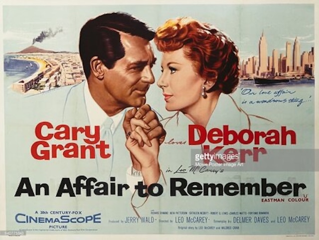 Iconic poster for An Affair to Remember featuring Cary Grant and Deborah Kerr’s timeless chemistry