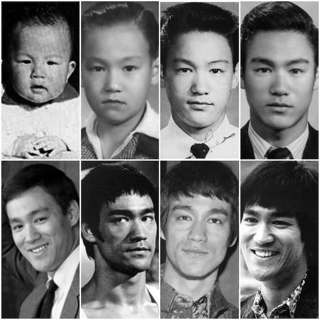 A glimpse at Bruce Lee's transformation from a young child to a global martial arts icon, demonstrating the evolution of a legend