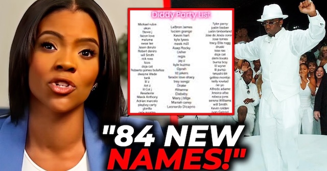 Candace Owens unveils the list of "84 new names" associated with Diddy’s mysterious parties, further fueling the rumors surrounding Hollywood's hidden side