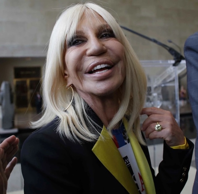 Donatella at The Devil Wears Prada: The Musical charity gala, where her new look caught everyone’s attention