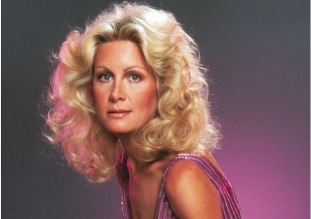 A throwback to her iconic role as Valene Ewing in Knots Landing, showcasing the beauty she was known for in the '80s