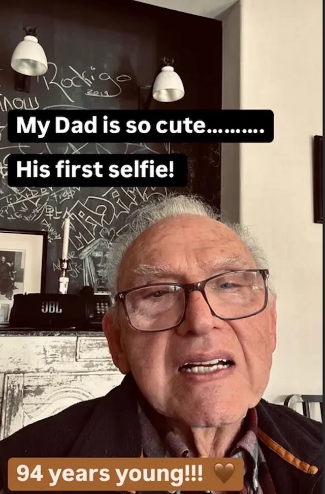 Madonna proudly shares her father, Silvio Ciccone’s first-ever selfie on Instagram, capturing hearts worldwide with his charming smile