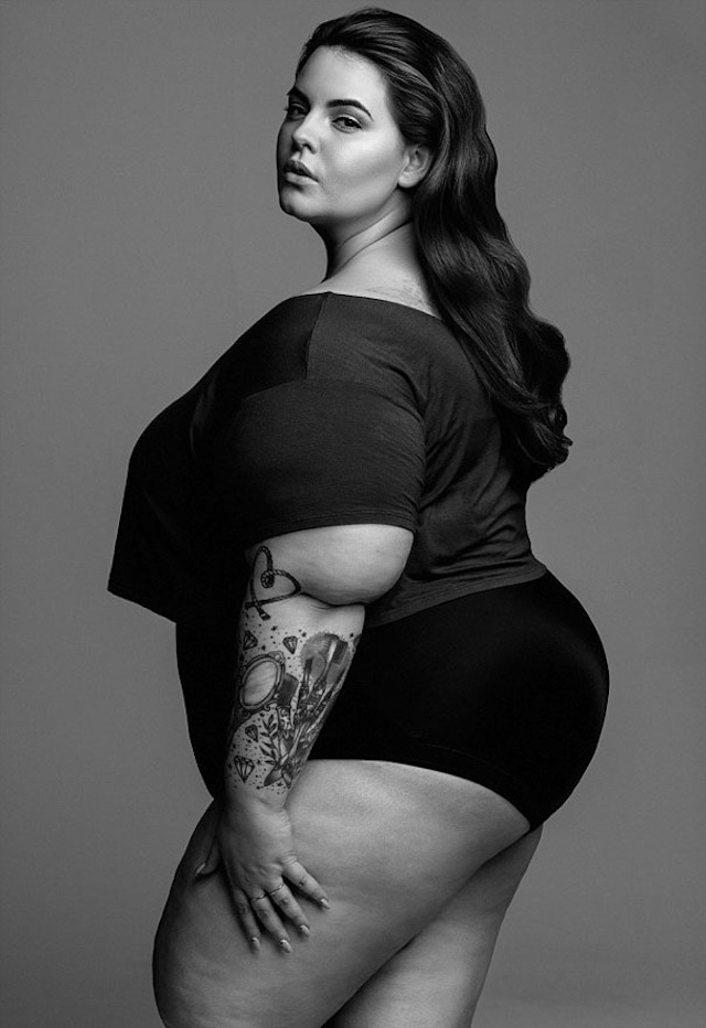 Tess Holliday beams with a genuine smile, showing that beauty comes in all shapes and sizes