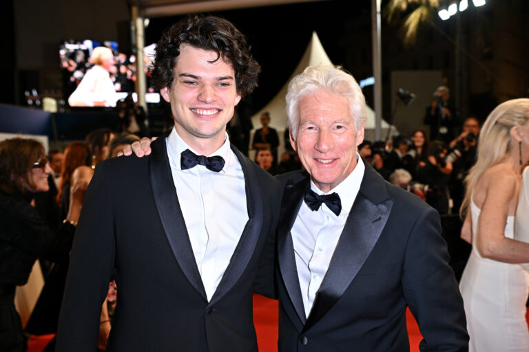 Richard Gere with his son, Homer, showcase timeless style and a striking father-son bond on the red carpet