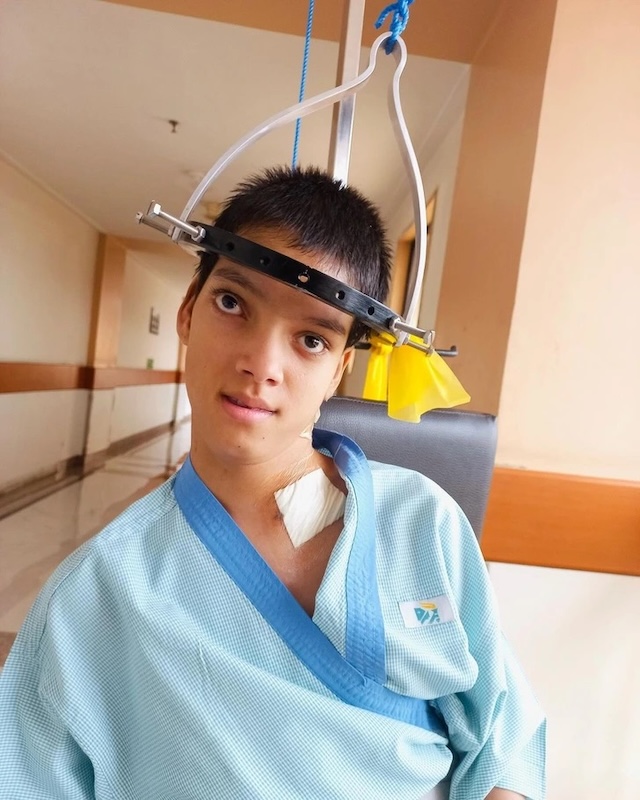 Just four months after surgery, Afsheen can walk, talk, and eat on her own