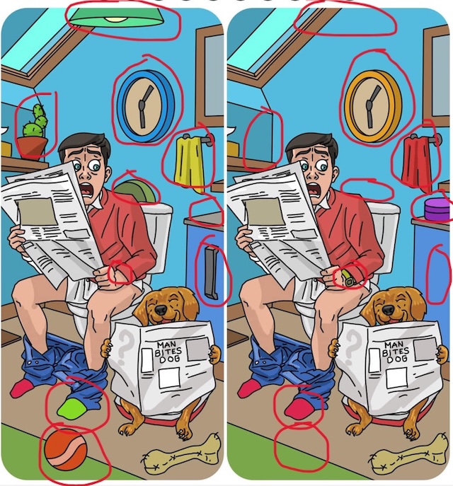 How many differences have you spotted?