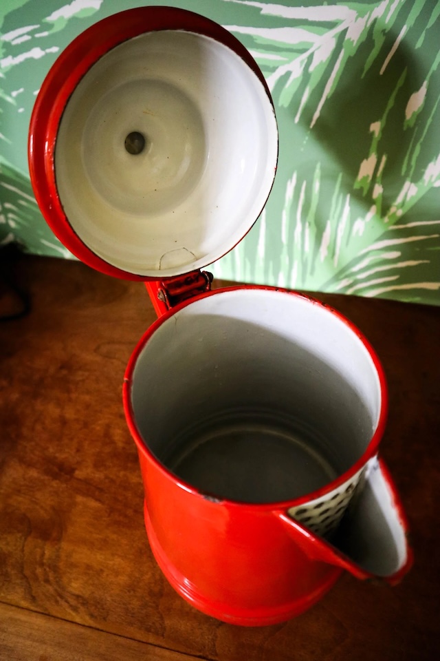 The Enamelware Coffee Pot surely brings back many memories