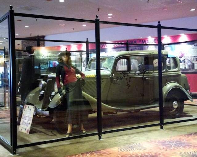 Bonnie and Clyde's car exhibited in Primm, Nevada