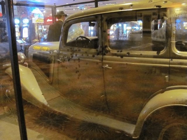 Bonnie and Clyde's 1934 Ford V8 preserved and displayed in the 21st century