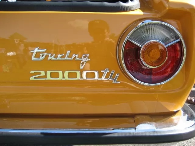 A close-up of the 2000 Tii Touring model’s rear badge, highlighting the unique and rare combination of practicality and performance for BMW enthusiasts