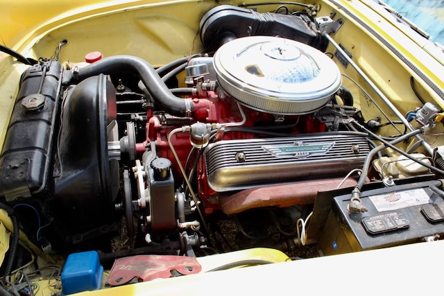 The Ford Thunderbird is equipped with a V8 engine delivering 193 horsepower