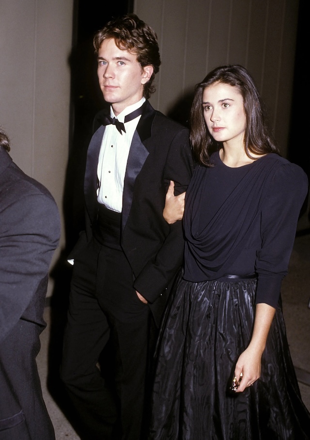 She appeared with her boyfriend at the time, Timothy Hutton, in 1983