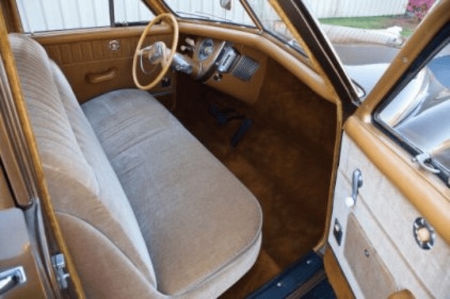 The luxurious interior of the car