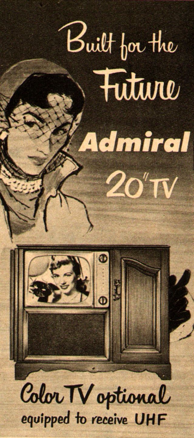 Admiral Television, 1951: Quality and reliability in every screen, making family viewing a real treat