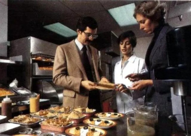 Behind the scenes at Taco Bell in 1981, this photo shows the dedication to food testing and preparation, ensuring each dish met the brand's standards for quality.