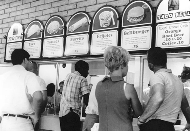 By the late 1960s, Taco Bell expanded its menu, introducing more bold and exciting options that pushed the boundaries of fast food at the time.