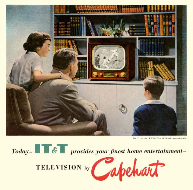 Capehart Television, 1950: Stylish, functional, and designed to meet the needs of the growing TV market.