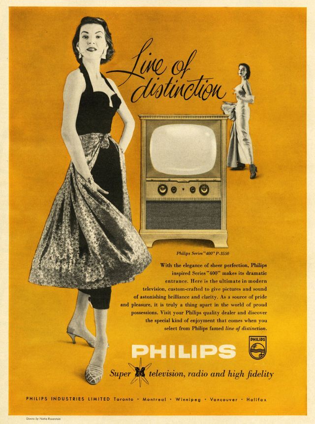 Philips Series “400” P-3550, Line Of Distinction, 1955: A standout model with impeccable style and performance.