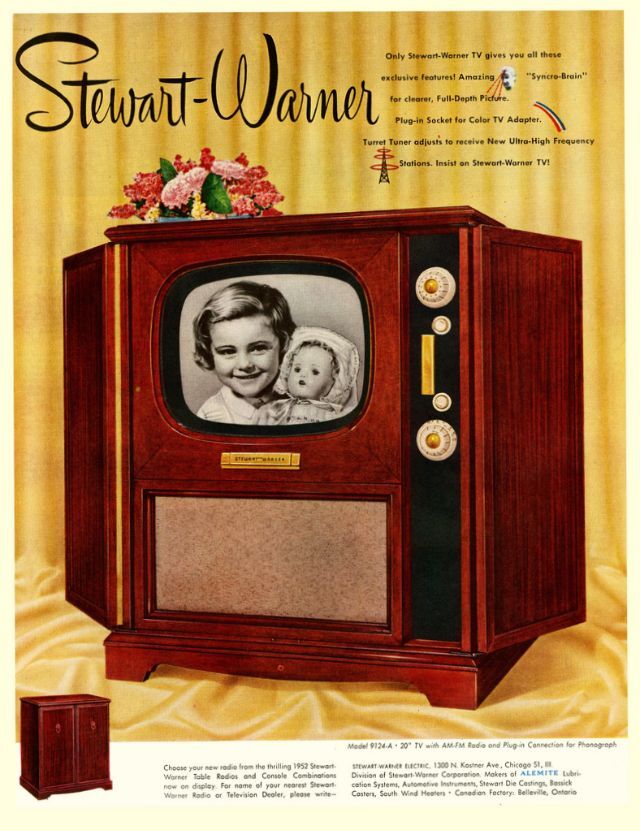 Stewart-Warner TV, 1951: Delivering both style and performance, with a design that captured the spirit of the era.