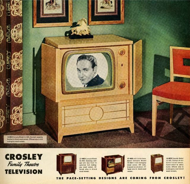 The 1951 Crosley Family Theatre Television: A touch of elegance for family entertainment.