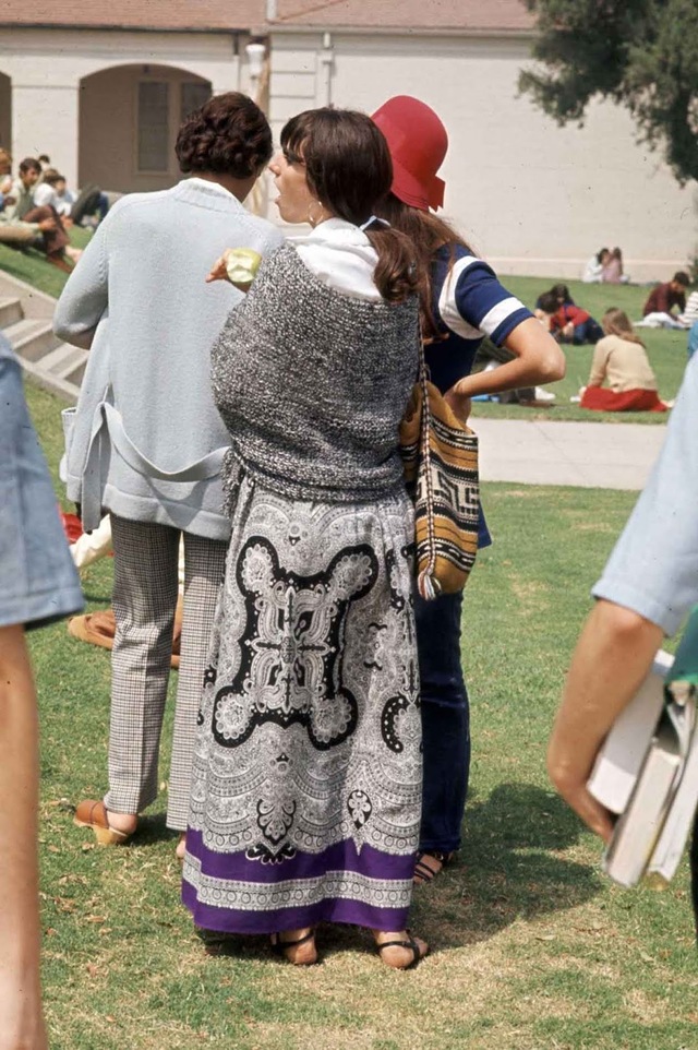 The streets of Southern California were buzzing with high school students who showcased the free-spirited and vibrant fashion trends of the late '60s.