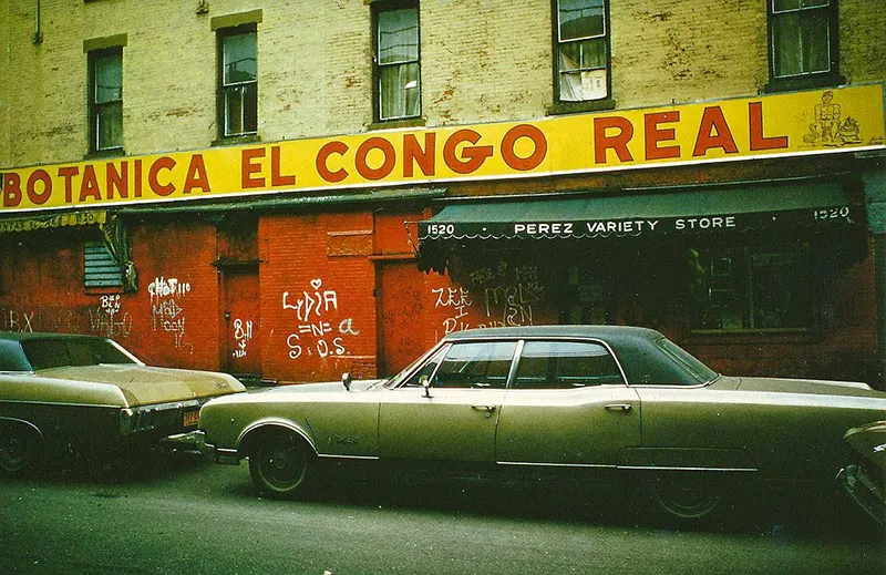 A vibrant yet struggling Spanish Harlem, Park Avenue at 110th Street, circa 1974. Photographed by Susan Saunders.