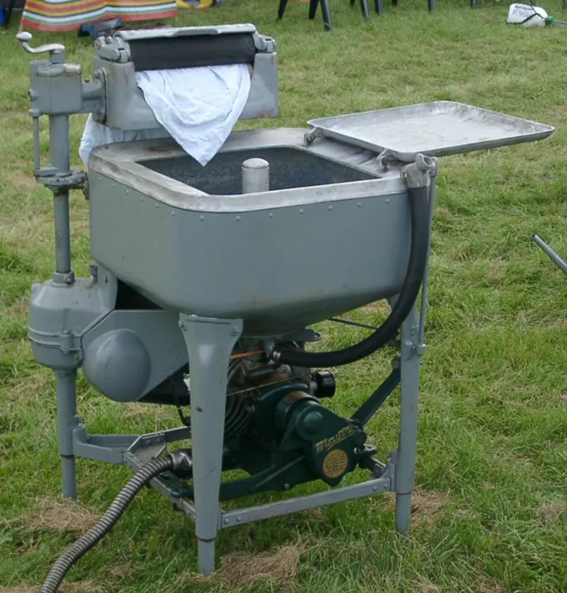 A washing machine from 1928, marking another milestone in household convenience.