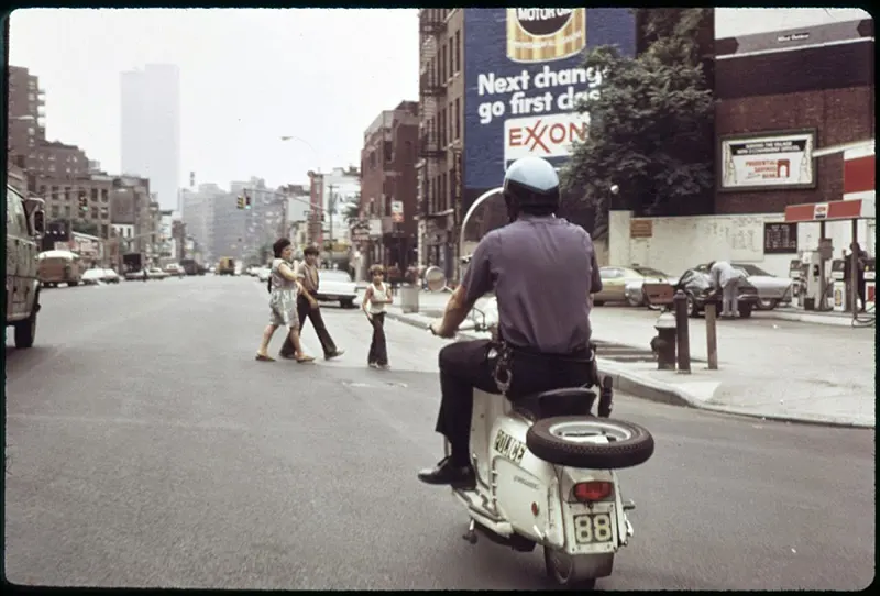 Seventh Avenue South at Perry Street, looking south in 1973, a neighborhood steeped in history. Photograph by Dan McCoy.