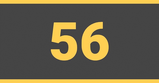 How long did it take you to spot the number 56?