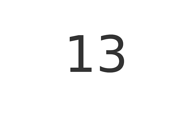 So, the answer is 13 triangles