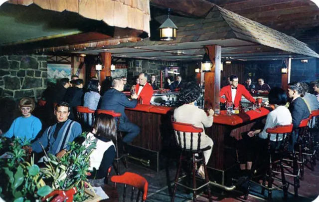 Rock Lodge, Bavarian Room in Lake Harmony, Pennsylvania: cozy and chic, with classic cocktails to match.