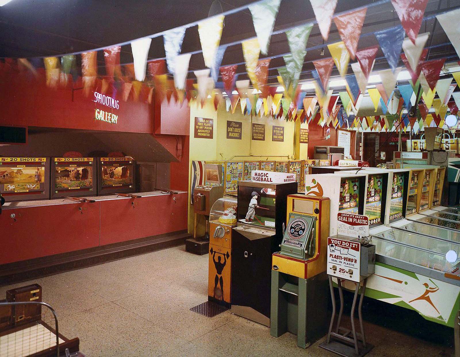 A standout example from the era: light gun shooters, where players use a plastic gun to aim and fire at targets on the screen.