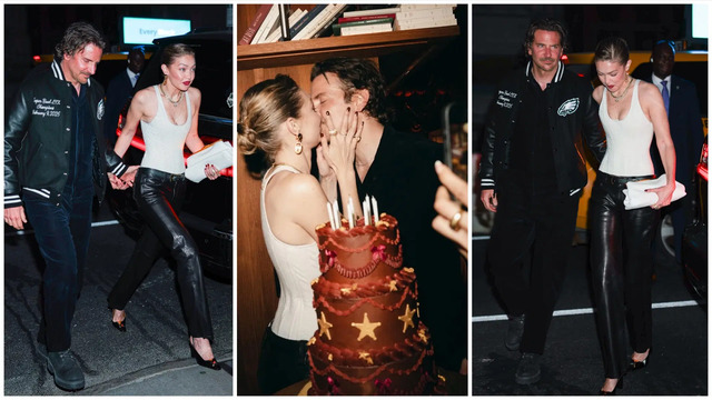 Bradley Cooper appeared at Gigi Hadid's 30th birthday party on April 25, 2025.