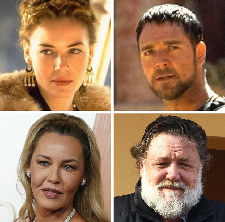 Connie Nielsen and Russell Crowe