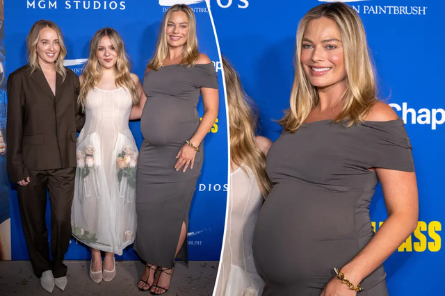 Margot Robbie: Soft and Sophisticated in Dove Gray