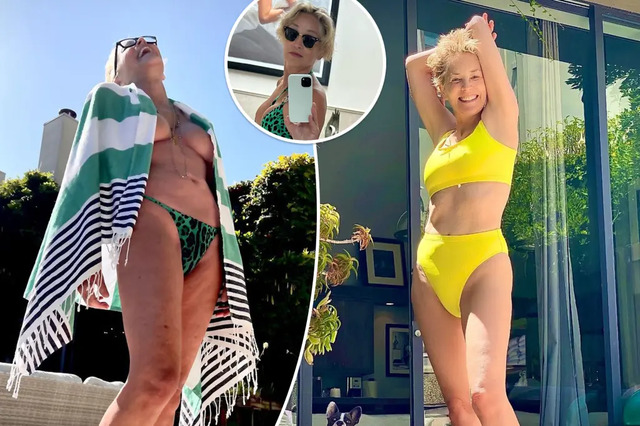 Sharon Stone’s swimwear moments go beyond fashion; they carry a deeper message about body positivity and self-acceptance