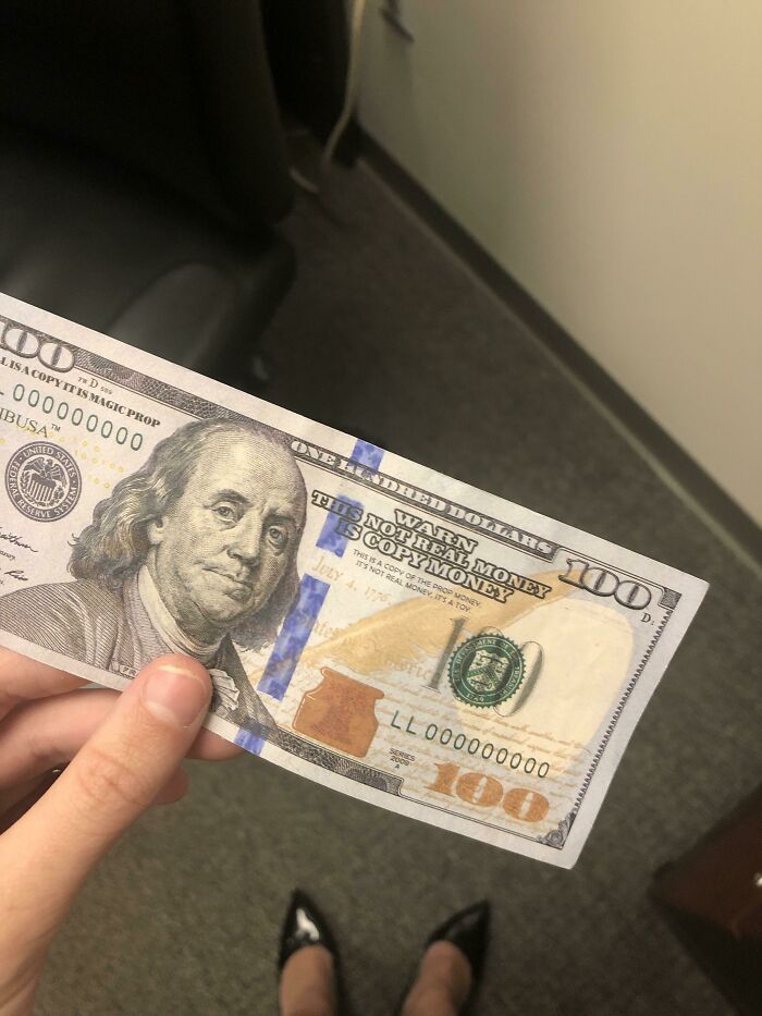 Financial Auditor Found Fake $100 Bill in Cash Deposits