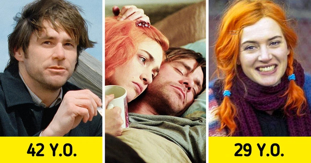 Jim Carrey (42) & Kate Winslet (29) — Eternal Sunshine of the Spotless Mind